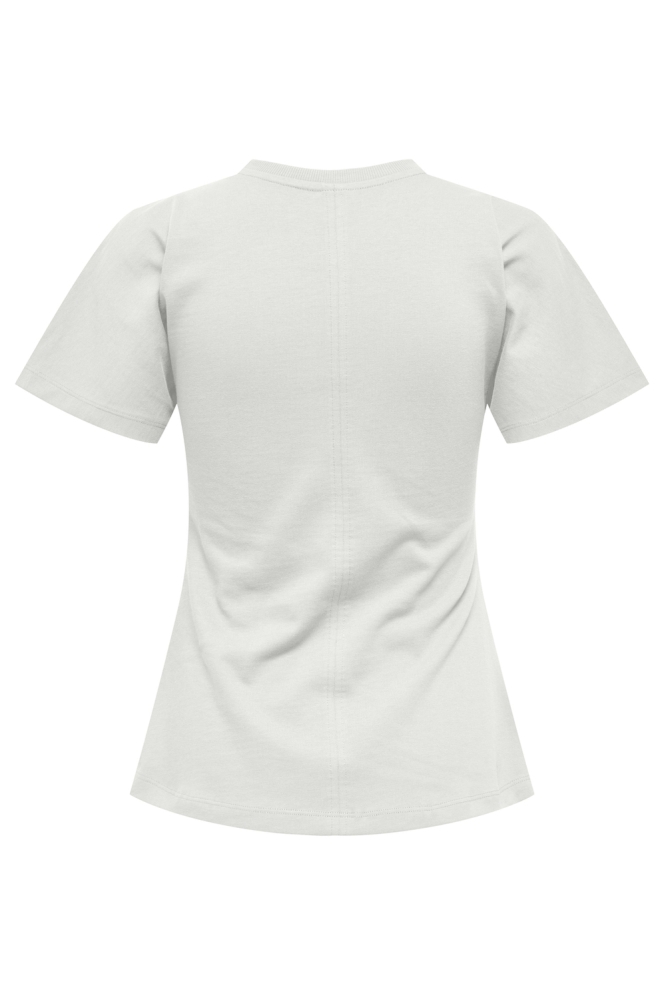 ONLMARIE LIFE S/S RUCHING TOP JRS 15365258 Cloud Dancer